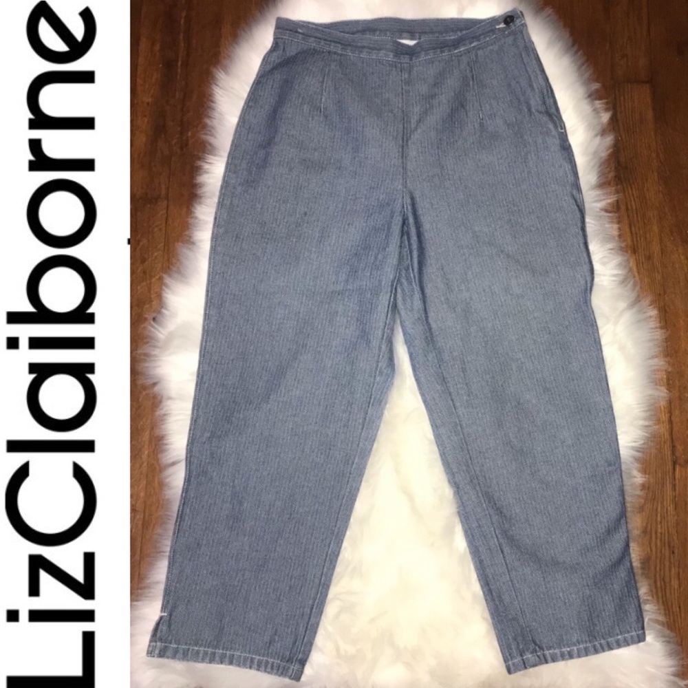 ✨Liz Claiborne Side Zip Crop Jean✨